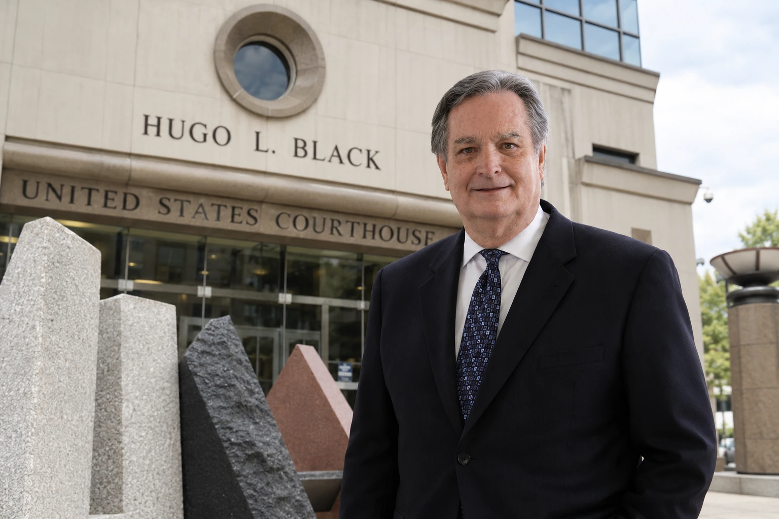 Birmingham fraud lawyer Jim Parkman reviewing financial records in his office